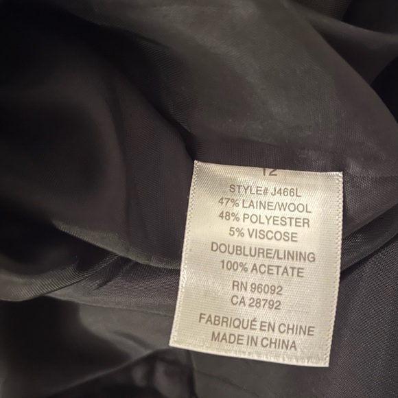 Wool plaid skirt with ruffle - fully lined with rear zipper - Picture 4 of 4